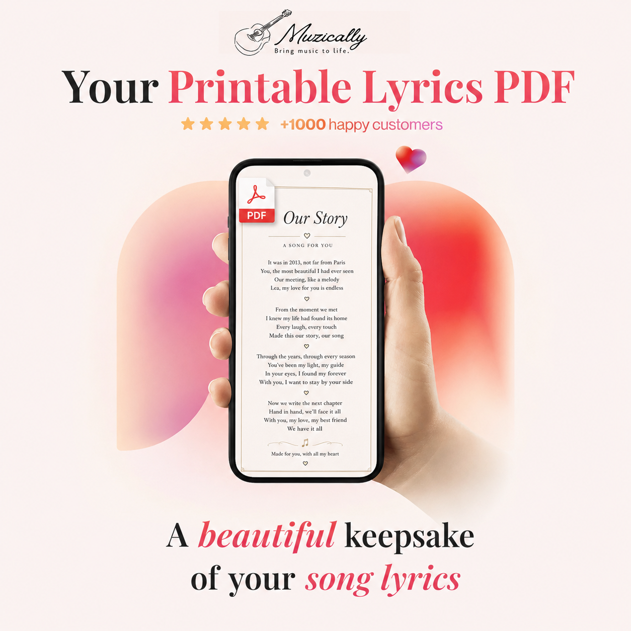Printable Lyrics PDF